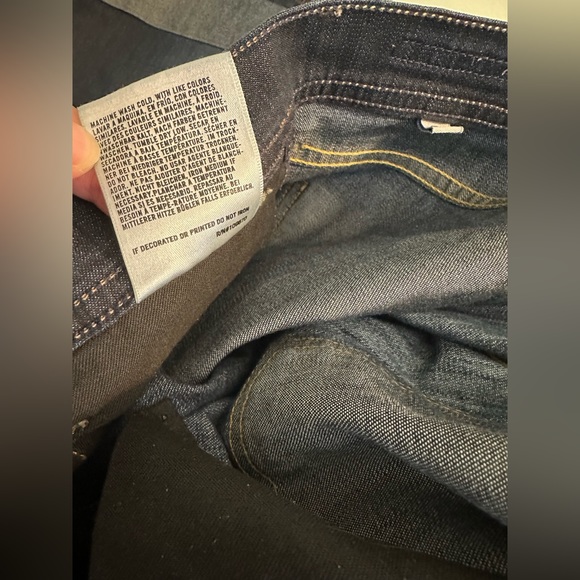 COH CITIZENS OF HUMANITY Dani Cropped Straight Leg Denim Jeans Dark Wash Cuffed - Picture 11 of 13